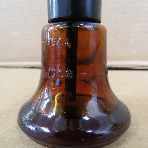 Vtg DeVilbiss Medical Nose & Throat Atomizer Amber Glass Bottle Sprayer - Picture 2 of 5
